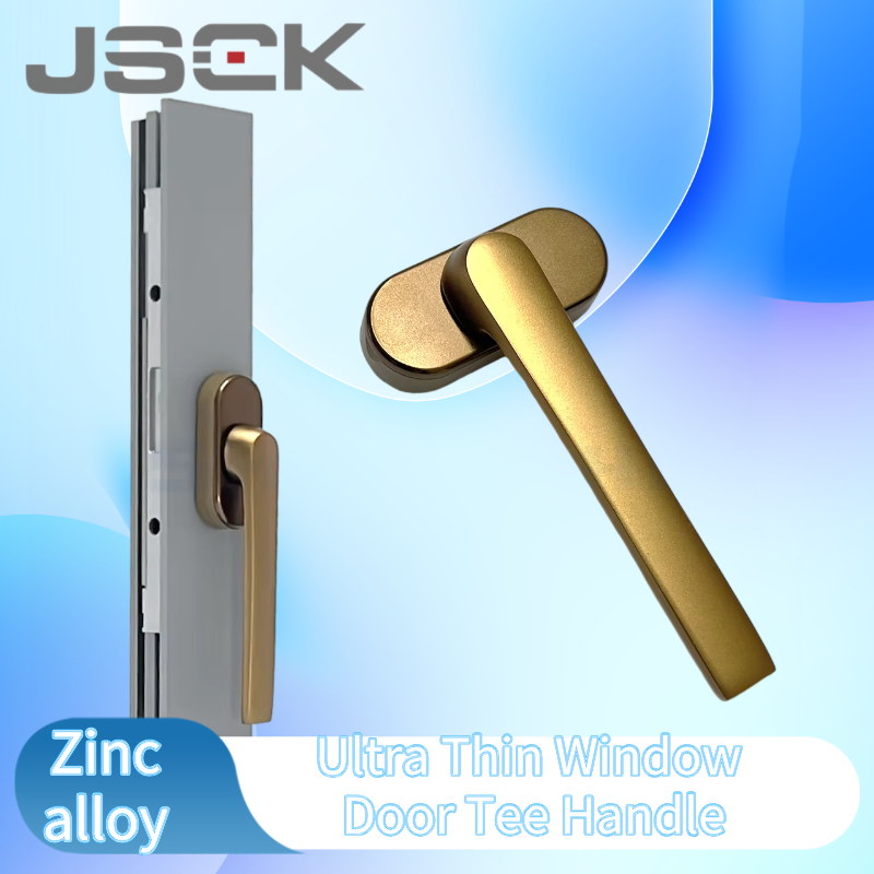 Furniture Hardware Fitting - 超薄型窓ドアティーハンドル、アルミ合金製フラットプルハンドル（網戸用）、取り付け簡単クランクネット金具ハンドル