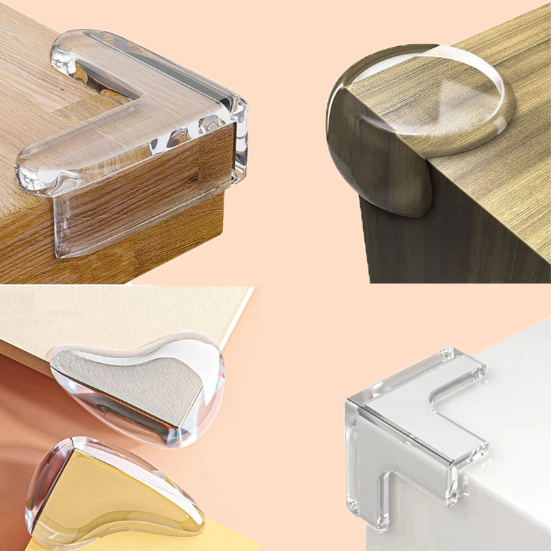 Furniture Hardware Manufacturer - 10 個の透明な衝突防止コーヒーテーブル家具コーナープロテクター子供用ソフトコーナーシースリビングルームの装飾