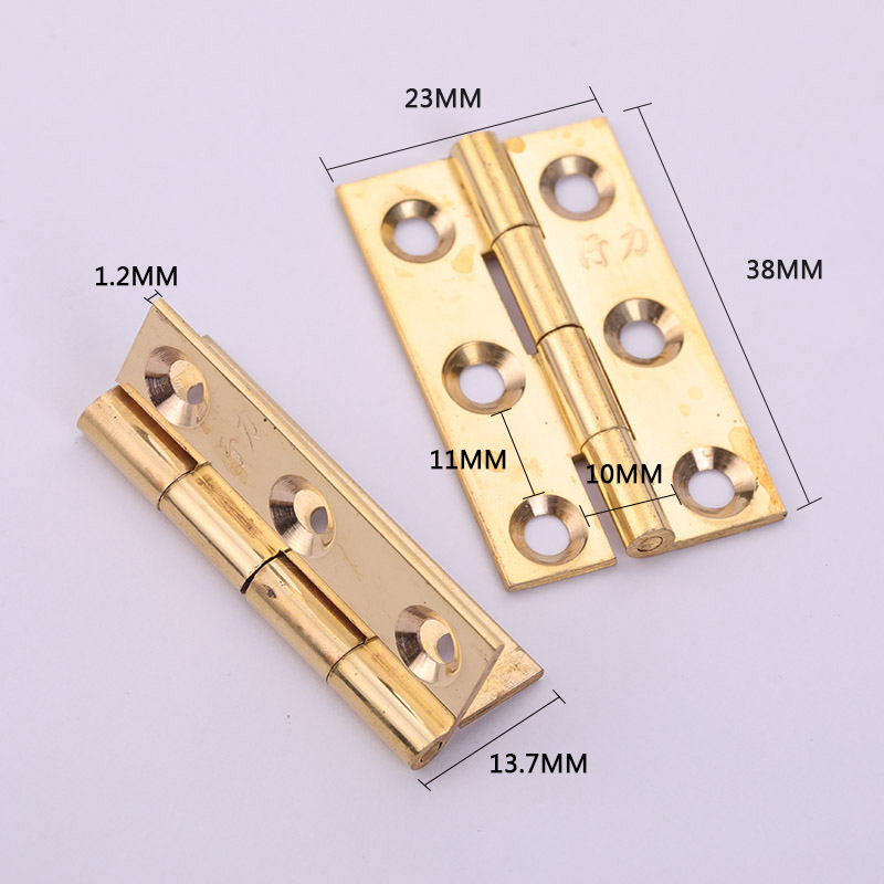 Cabinet Hinge Overlay - 2 ピース/ロット真鍮家具ヒンジ 38 ミリメートルドアキッチン家具木工アクセサリー耐久性のあるコネクタハードウェア 6 穴
