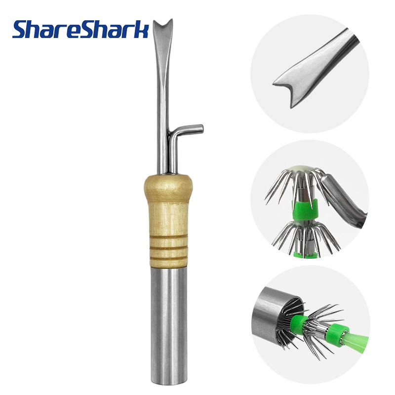 Furniture Hardware Jig - ShareShark 多機能イカジグフック修正ツール ステンレス製イカ抜血針 イカジグ釣り用 海水用