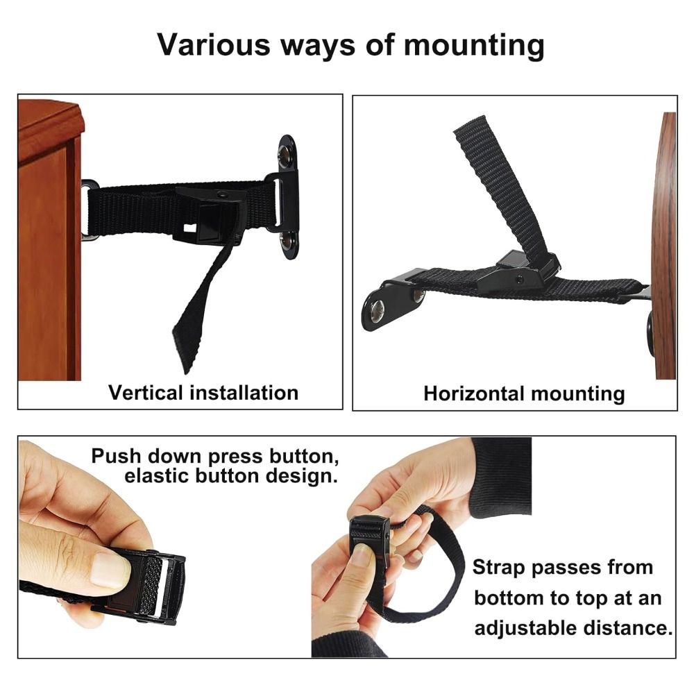Furniture Hardware Manufacturer - 簡単設置耐震家具アンカー調整可能なユニバーサル壁アンカーユニセックス耐震家具安全キット安全