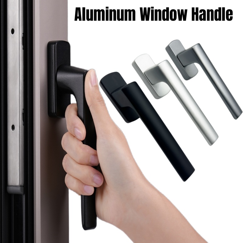 左＆右アルミ合金製外部フラットハンドル、断熱ドア・窓用、建築 - Furniture Hardware Fitting のレビューと価格