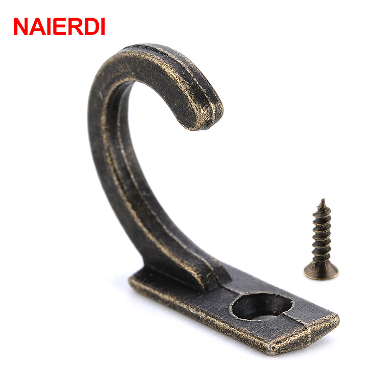 Naierdi-小さなアンティークウォールフック,10個,湾 - Furniture Hardware Manufacturer のレビューと価格