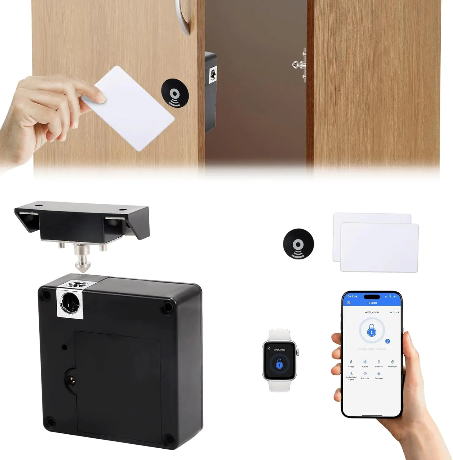 携帯電話NFCスマートロッカー電子錠RFID13.56mhz - Furniture Hardware Manufacturer のレビューと価格