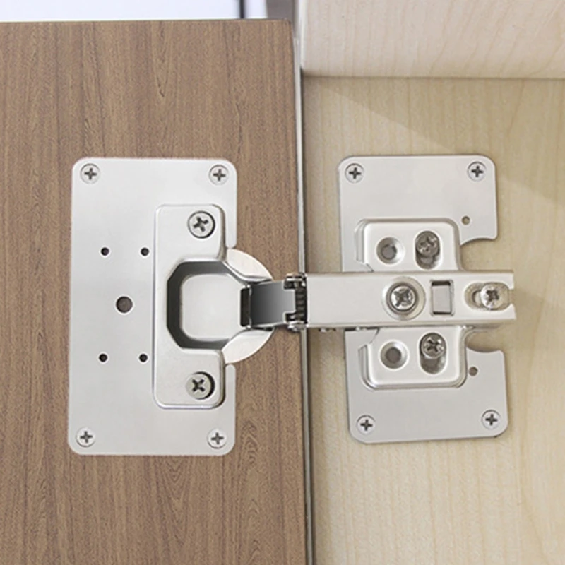 4 個キャビネットヒンジ修理プレートステンレス鋼ヒンジ修理プ - Cabinet Hinge Overlay のレビューと価格