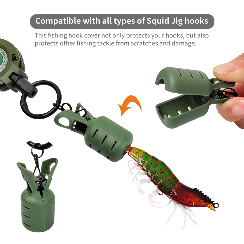 イカの餌を捕まえるための伸縮式保護キット,4個,egiフック - Furniture Hardware Jig のレビューと価格