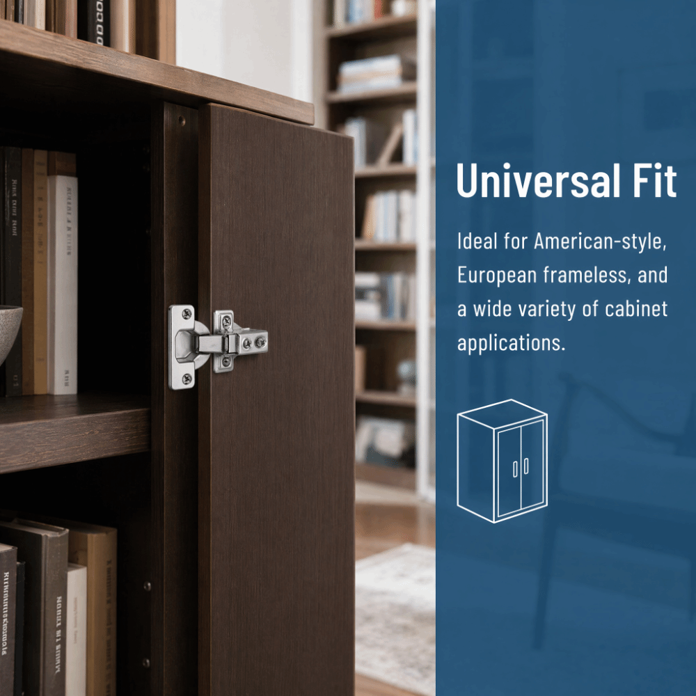 2個入り ソフトクローズ 1/2インチ オーバーレイ ソフト - Cabinet Hinge Overlay のレビューと価格