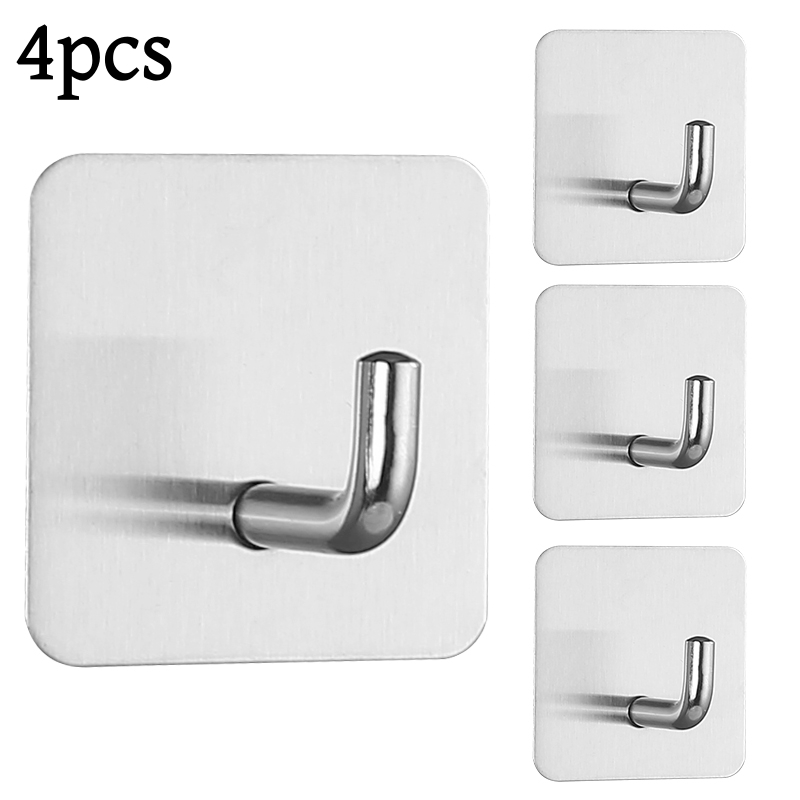 2-4 個の自己粘着式壁フックタオルホルダードア布コートハン - Furniture Hardware Fitting のレビューと価格