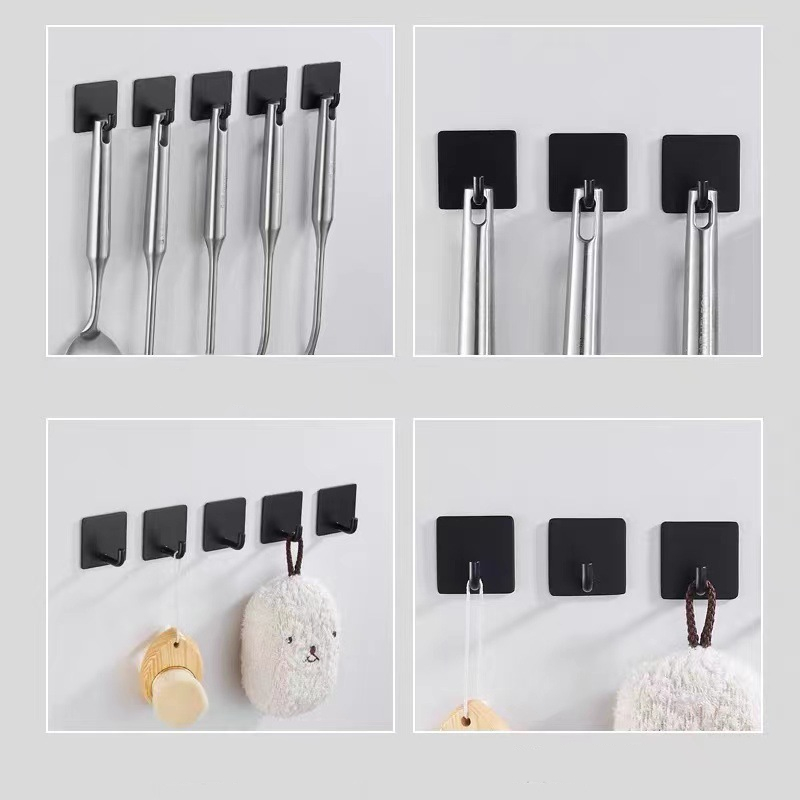 2-4 個の自己粘着式壁フックタオルホルダードア布コートハン - Furniture Hardware Fitting のレビューと価格